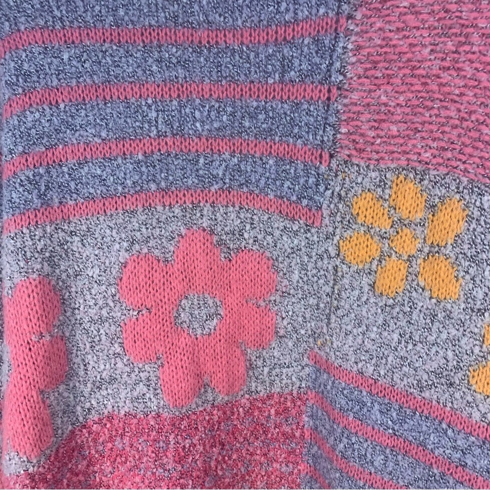 Sincerely Jules Textured Patchwork Cozy Oversized Floral Cardigan - Picture 10 of 11